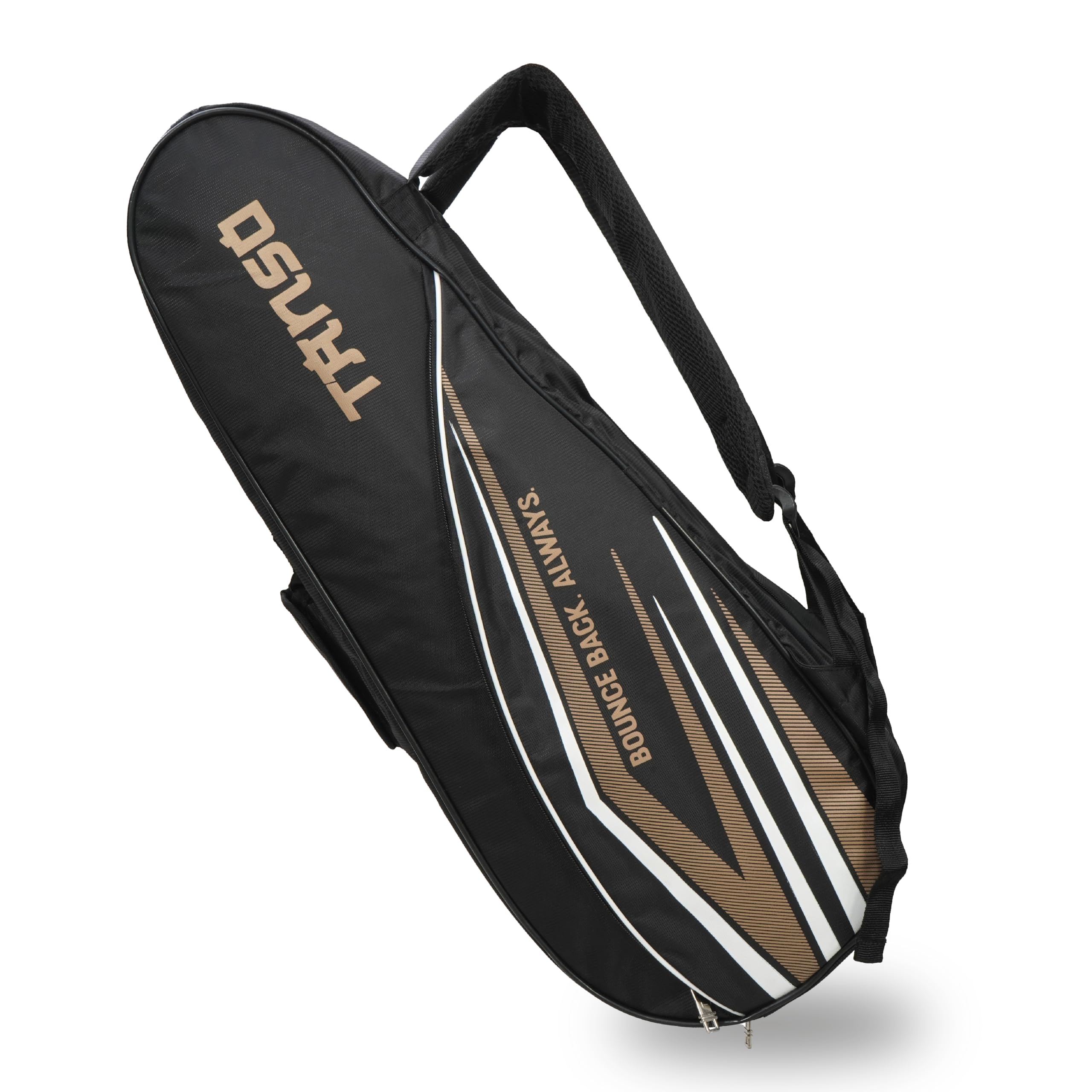 TANSO T-Blast Badminton Kit Bag | Spacious Racket Bag with Two Large Compartments and Separate Shoe Compartment | Front Zipper Pocket and Adjustable Straps