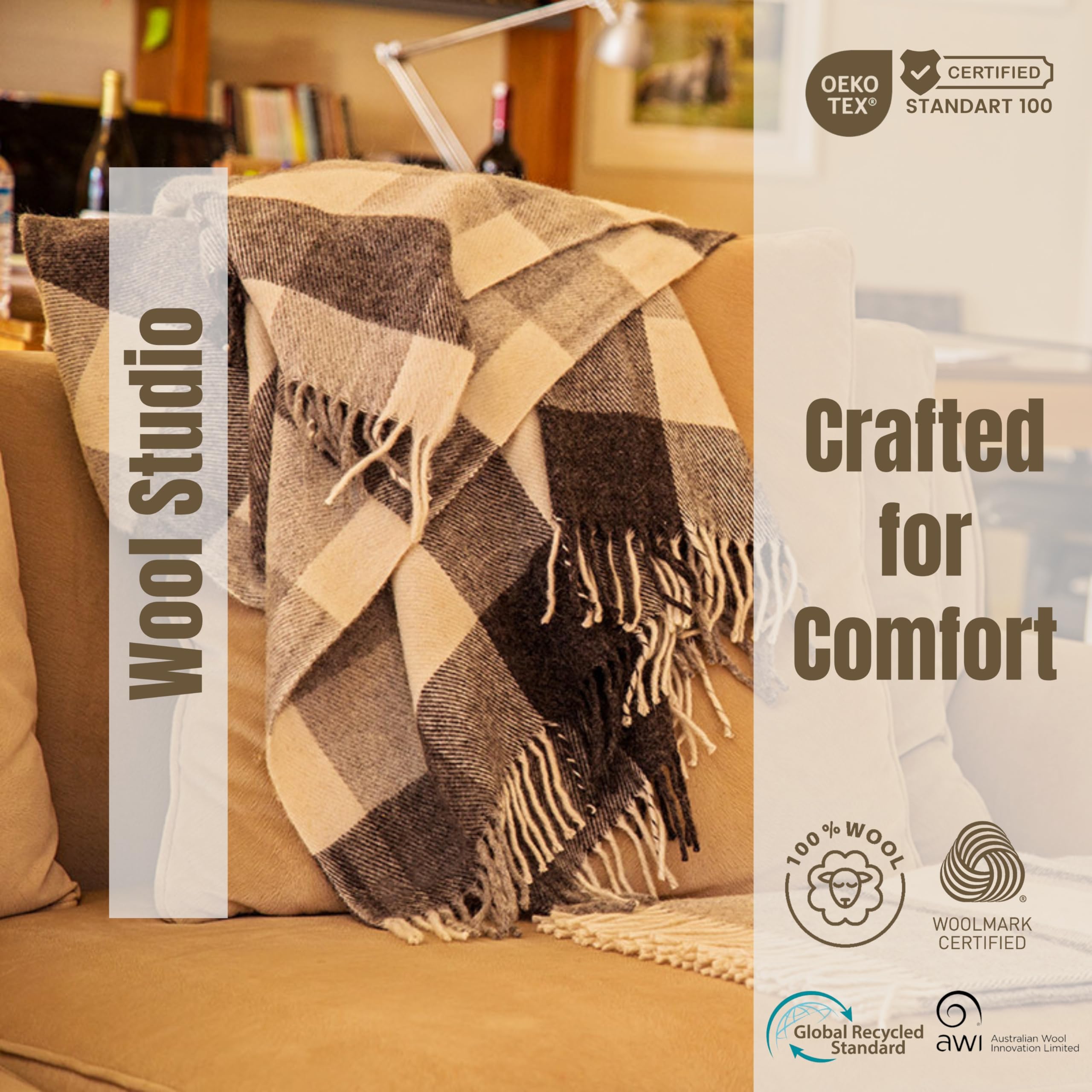 Wool Studio FLEECE BLANKET - Luxurious, Durable And Versatile - View #4
