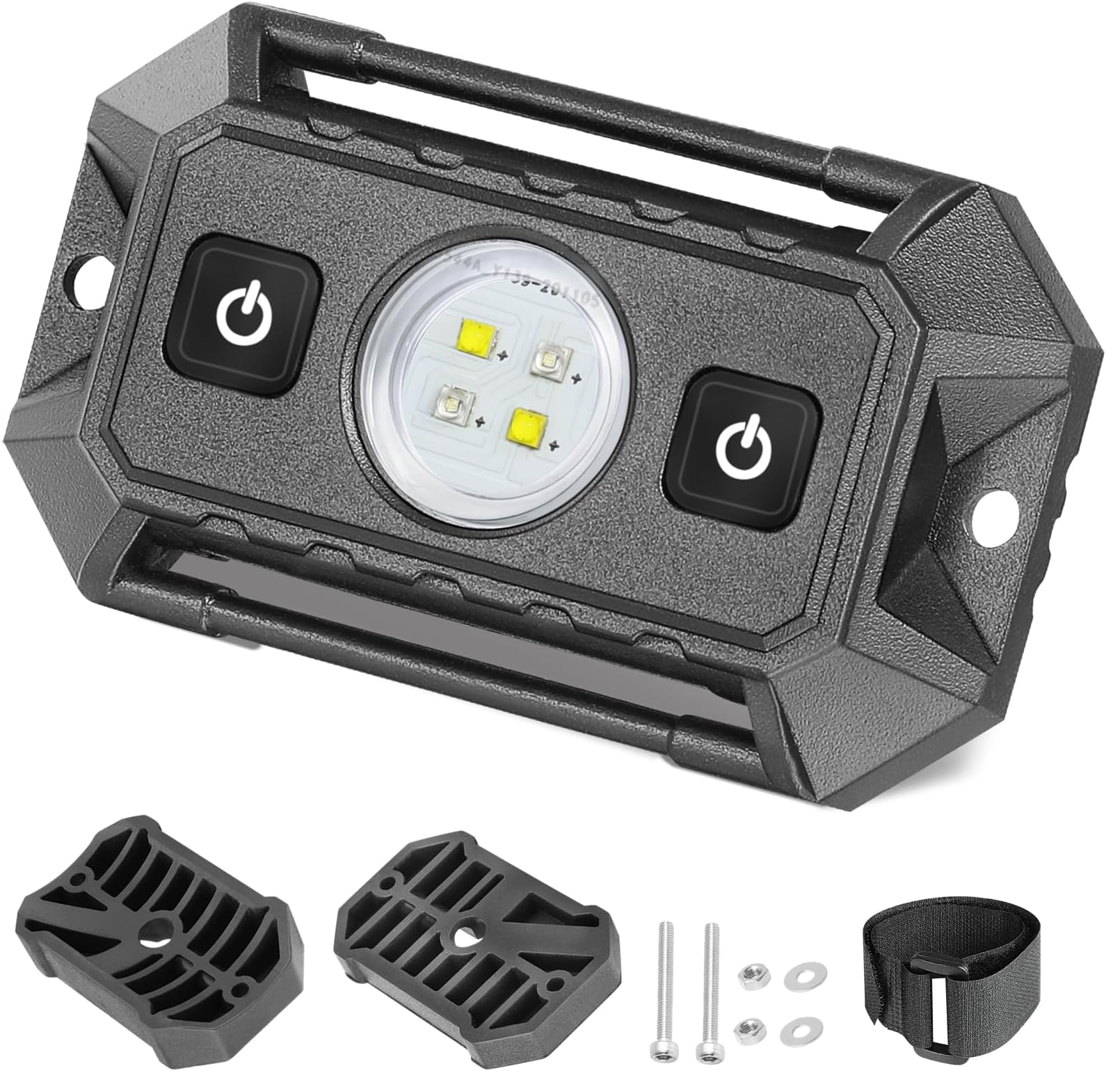 LED UTV Dome Light with Switch, LTEODCHEW 12V Universal Roll Bar Mount LED Interior Dome Light for UTV Polaris RZR Ranger Can-Am Kawasaki Pioneer Talon ATV SXS Truck - White/Green