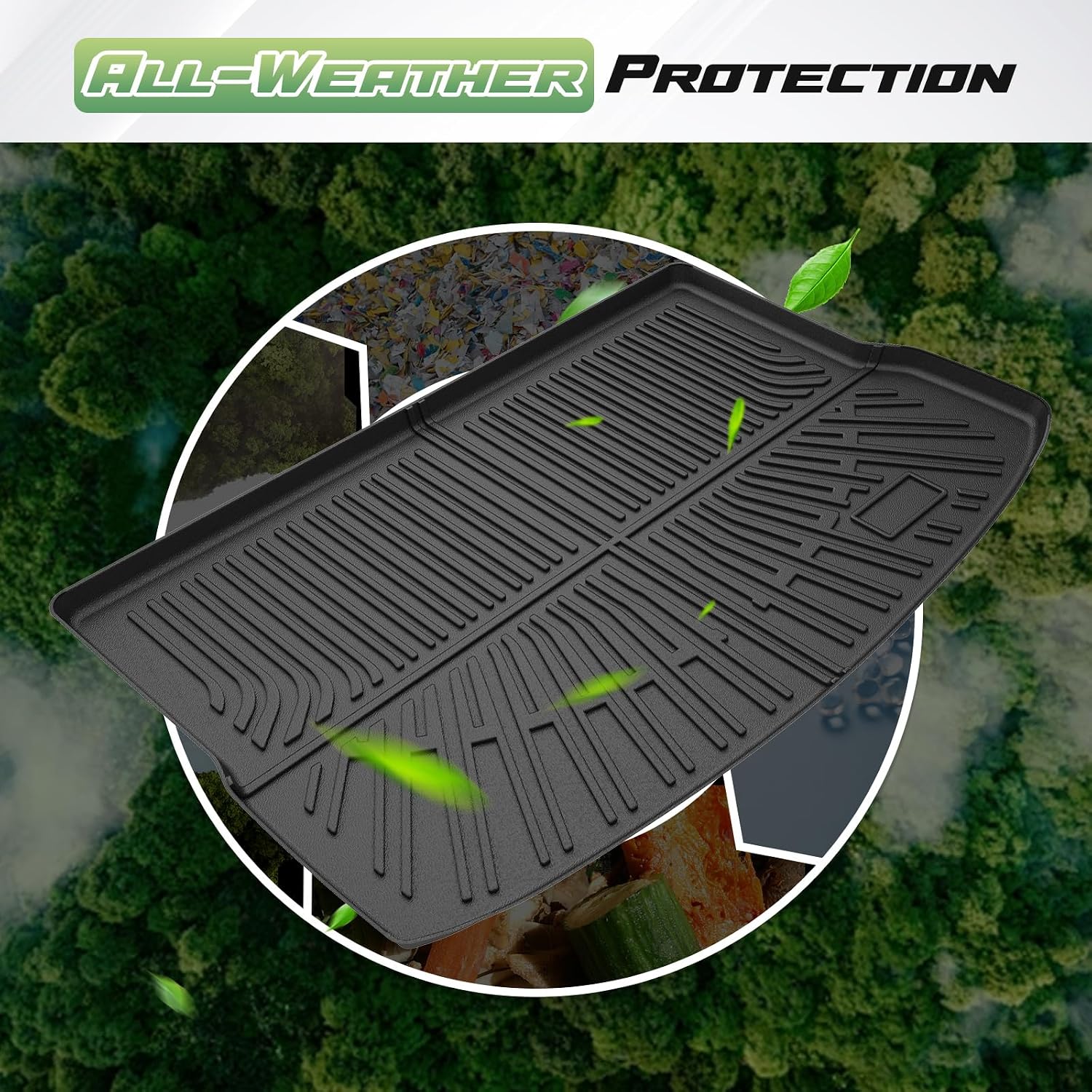 Bolt Floor Mats - Car Mats for Chevy Bolt EUV 2022-2024 (Not for Bolt EV), All Weather Full Set Cargo Liner with Backrest Mat for Bolt Accessories, Heavy Duty Waterproof, Black