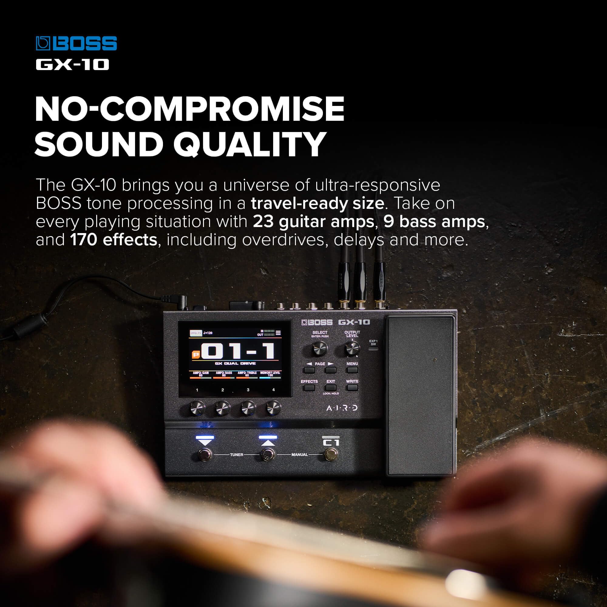 BOSS GX-10 | Compact Guitar & Bass Effects Processor | GX-100