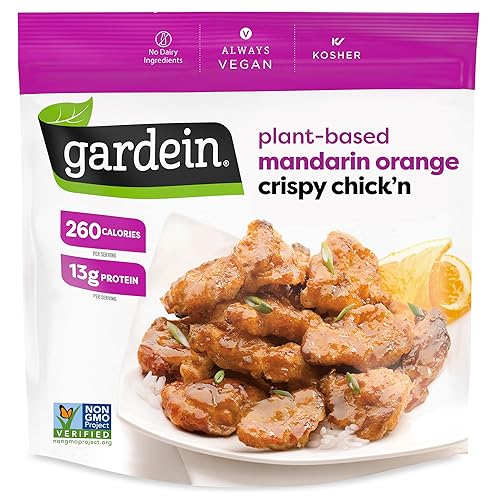 Gardein - Pollo vegetal crujiente de naranja vegano congelado 105 onzas