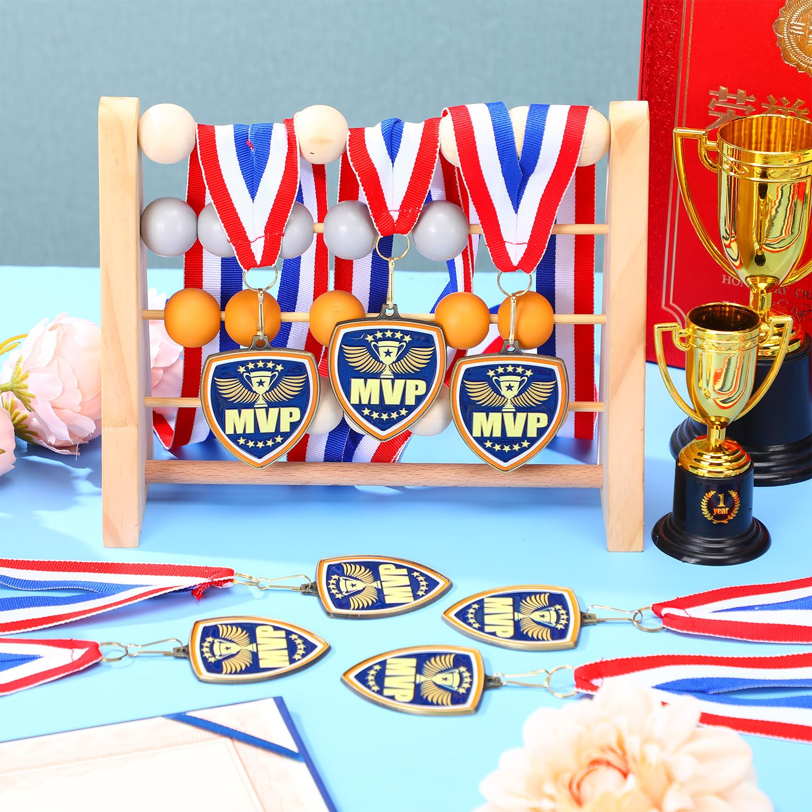 10/20/30/40 medaglie Premio sfuse medaglie Sportive con Nastri per Il Collo 6,1 cm Vincitore Premio Premio Premio Regalo per Sport a Tema bomboniere tornei Partita Scolastica