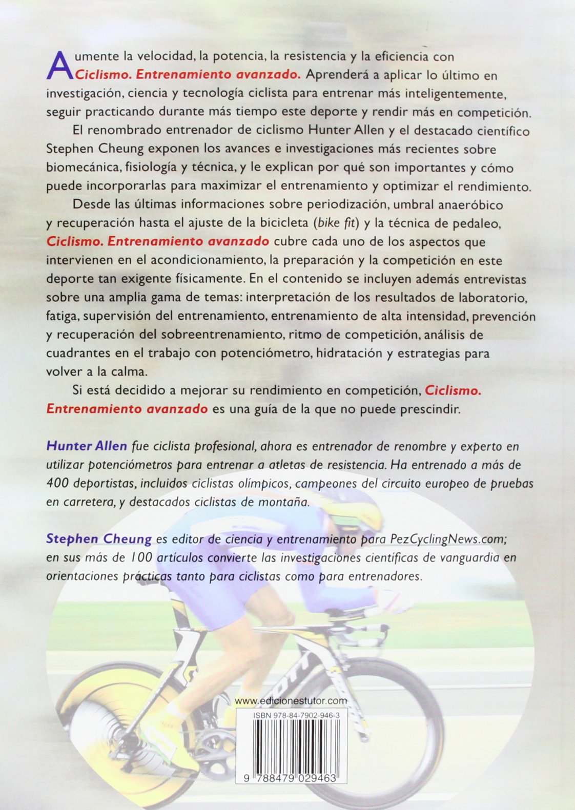 Ciclismo. Entrenamiento Avanzado (DEPORTES)