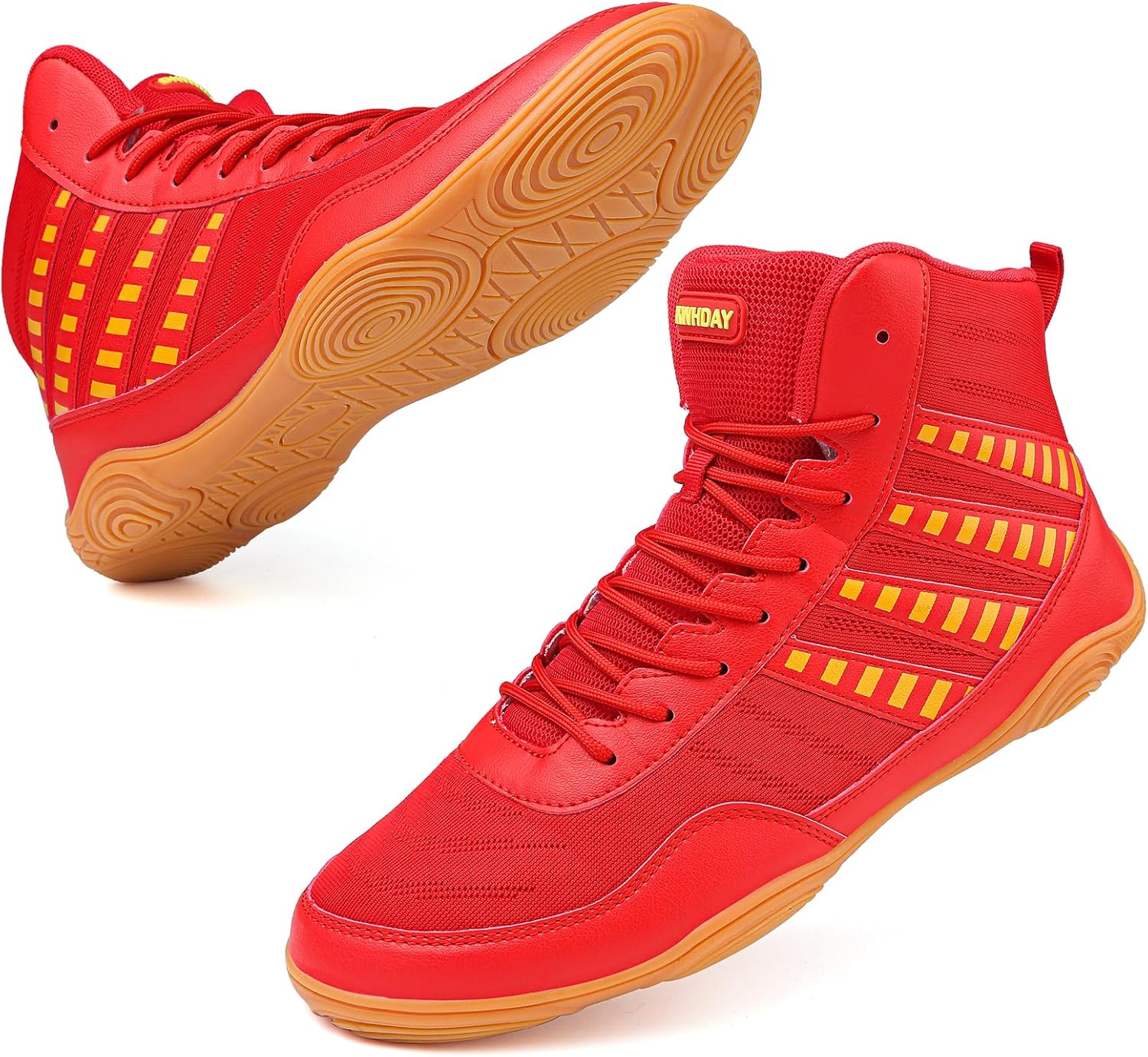 Wrestling Shoes Boxing Shoes for Men Pro Wrestling Boots High Top Fitness Weightlifting Powerlifting Shoes