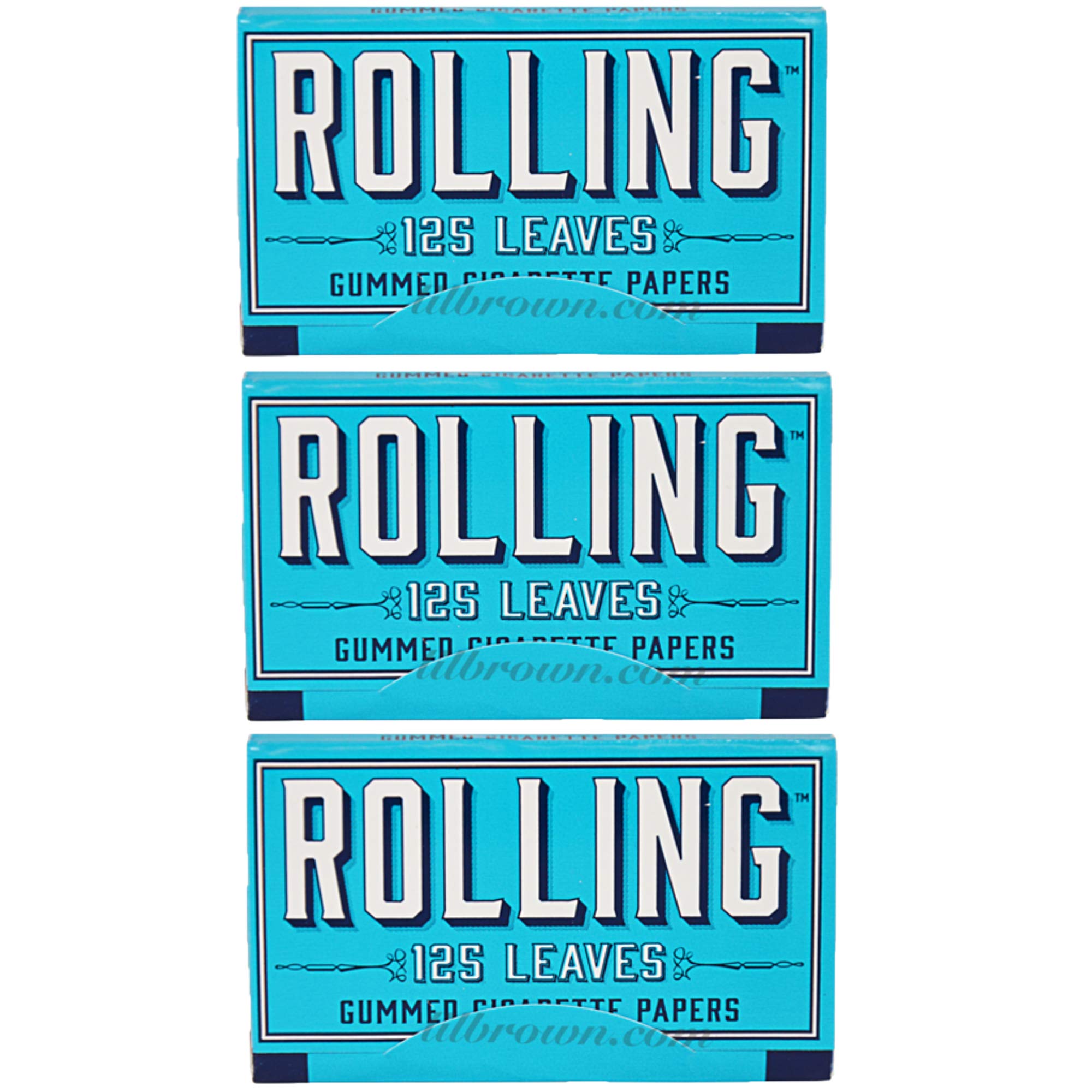Rolling With It Gummed Cigarette Papers - 125 Leaves Per Pack(3 Pack)