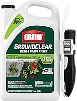 Ortho GroundClear Weed & Grass Killer1 Gal with Comfort Wand - Fast OMRI Listed Spray Kills Dandelions Crabgrass Moss in 15 Min
