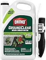 Ortho GroundClear Weed and Grass Killer with Comfort Wand, Kills Dandelions, Chickweed, Crabgrass, Moss and More in Patios and Landscapes, OMRI Listed, 1 gal.