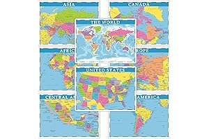 Educational World Map Placemats for Kids: Geography Made Fun