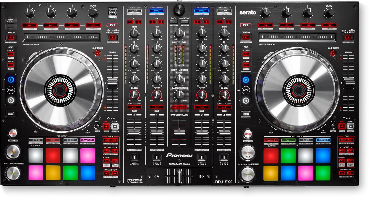 Pioneer DDJ-SX2 serato DJコントローラー Pioneer DDJ-SX2 DJ Controller for Serato DJ w/ Magma Case & XLR