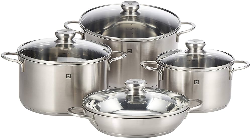 最終値下げ　新品　未使用　ZWILLING COOKWARE SET 3点セット ZWILLING Twin Nova 5pc Cookware set. 3-Ply Base. Scratch