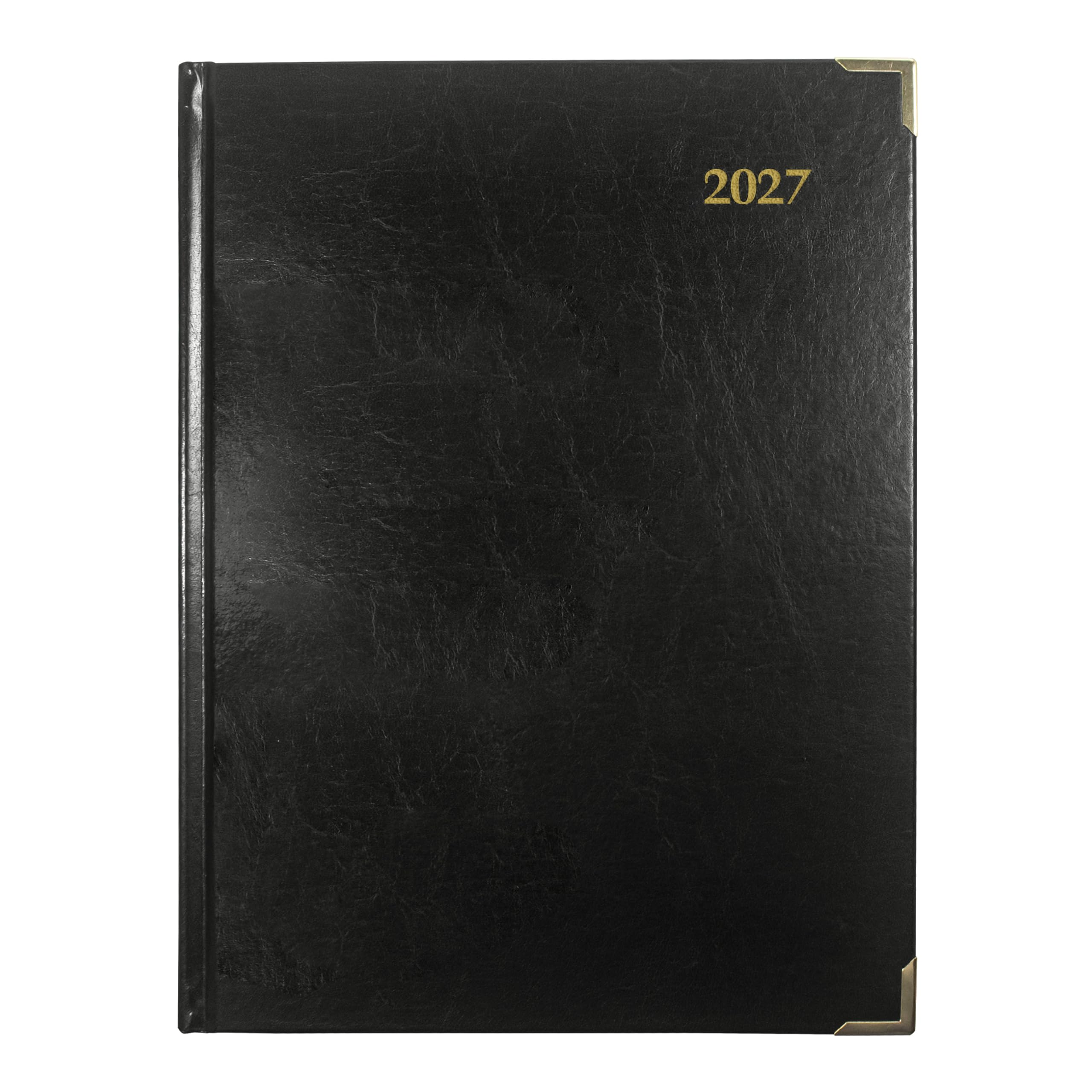 Brownline® Agenda giornaliera 2027, agenda giornaliera, 12 mesi, da gennaio a dicembre, rilegatura cucita, 27,3 x 19,7 cm, nero, trilingue (CBE514)