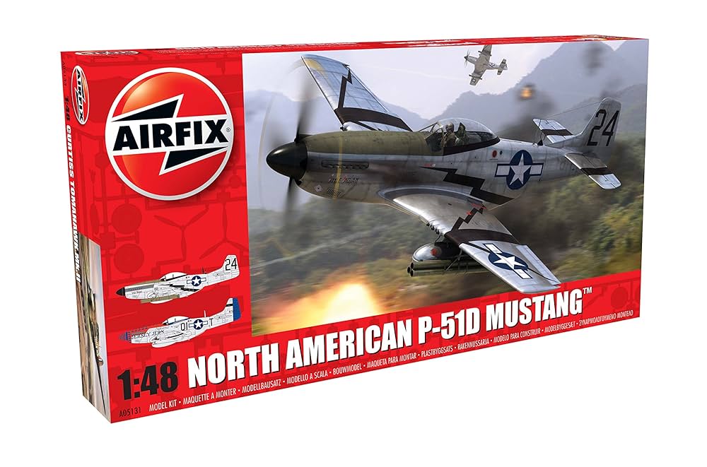 P-51 MUSTANG モデルキット Buy Airfix North American P51-D Mustang Plastic Model Kit