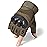 WTACTFUL Tactical Gloves Fingerless Half Finger Gloves for Army Gear Driving Paintball Airsoft Riding Motorcycle Motorbike Hunting Cycling Work Men Women Size Medium Green