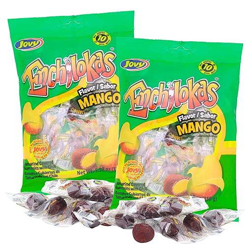 Miniatura 9 de Gomitas picantes, gomitas cubiertas de sandía y tamarindo de mango envueltas individualmente con chile en polvo, bolsas de dulces mexicanos