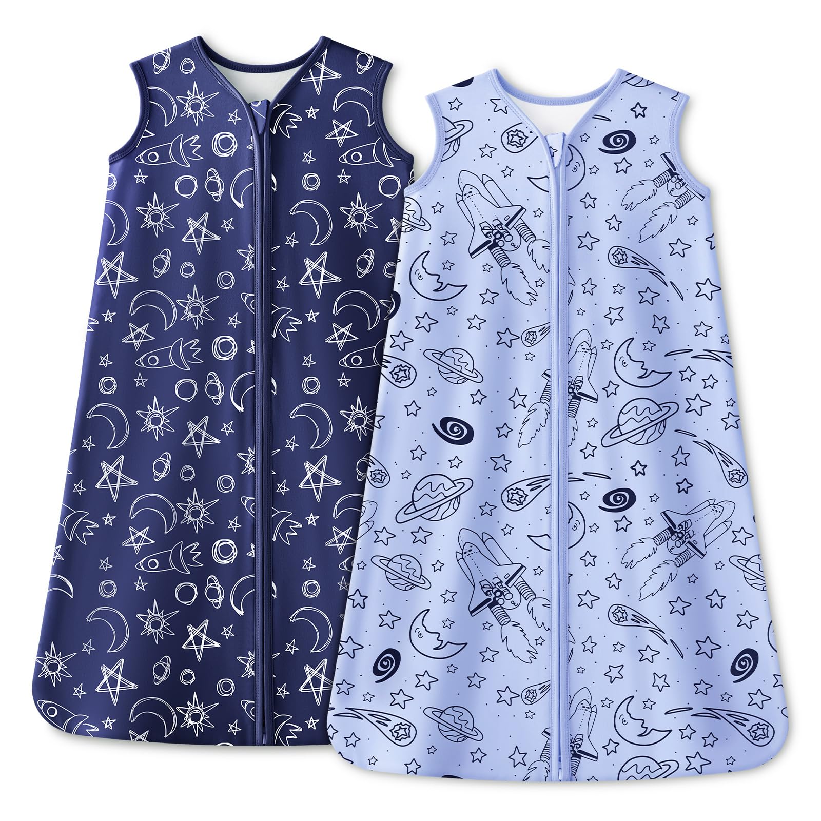 Unnivoll 2er Pack Baby Schlafsack Winter 1.5 Tog Baby Winterschlafsack