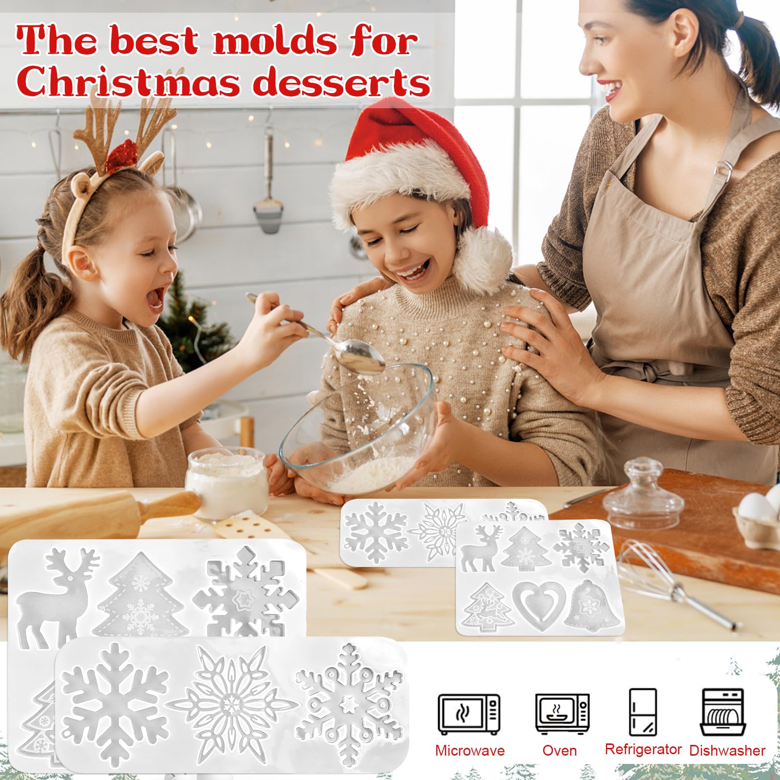 Stampi In Silicone,stampi Silicone Natale,stampi Candele Silicone,in Silicone A Tema Natalizio Stampo Silicone Fai Da Te Ciondoli Natale Stampo In Silicone Per Decorazioni Natalizie