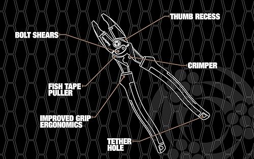 Miniatura 10 de Southwire 65028940 - Alicates de corte lateral de 9 pulgadas multiherramienta