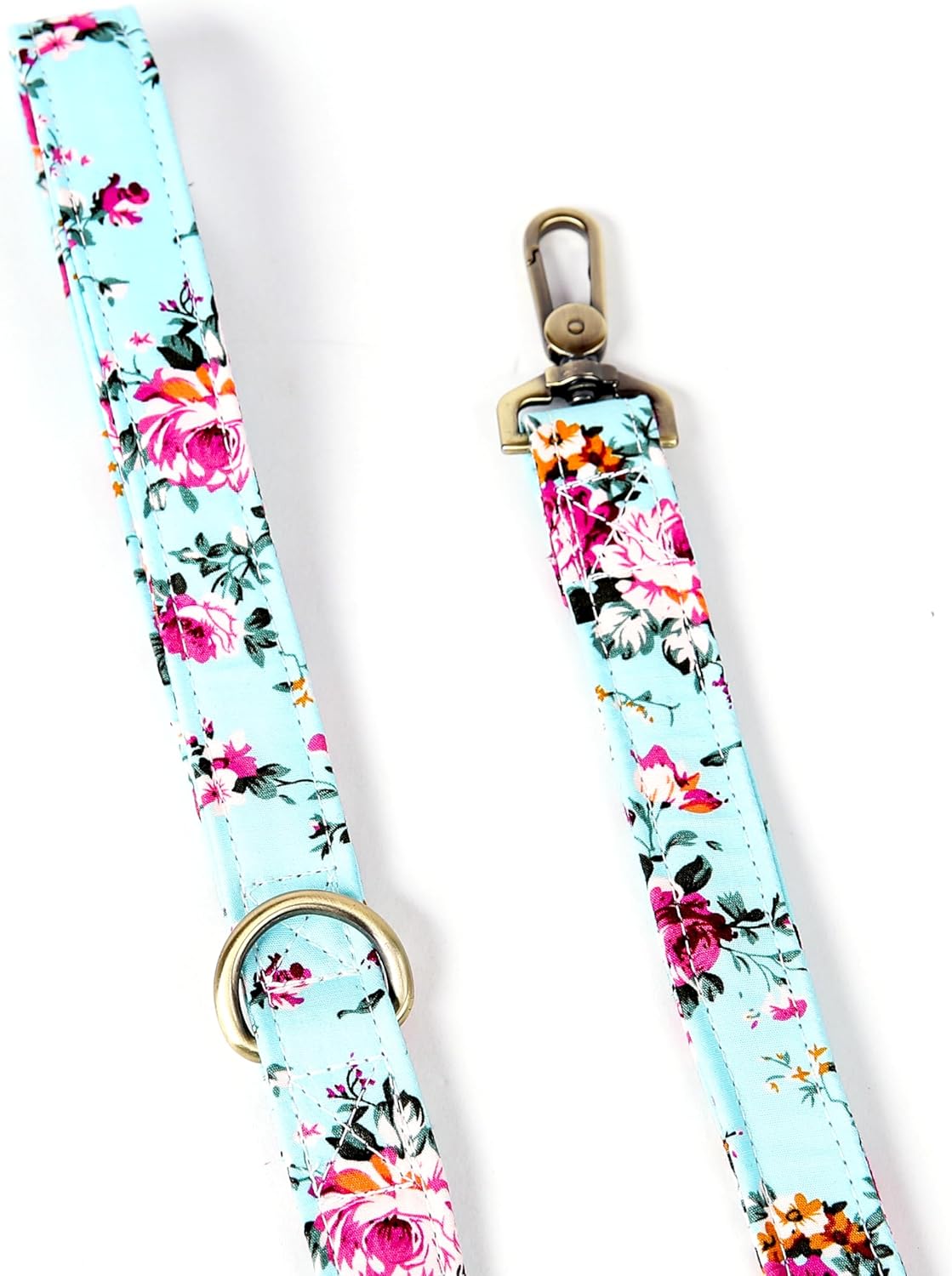 Organic Cotton Dog Leash for Small,Medium and Large Breed,Brass Hardware Pet Leash for Walking,Running and Training 6FT
