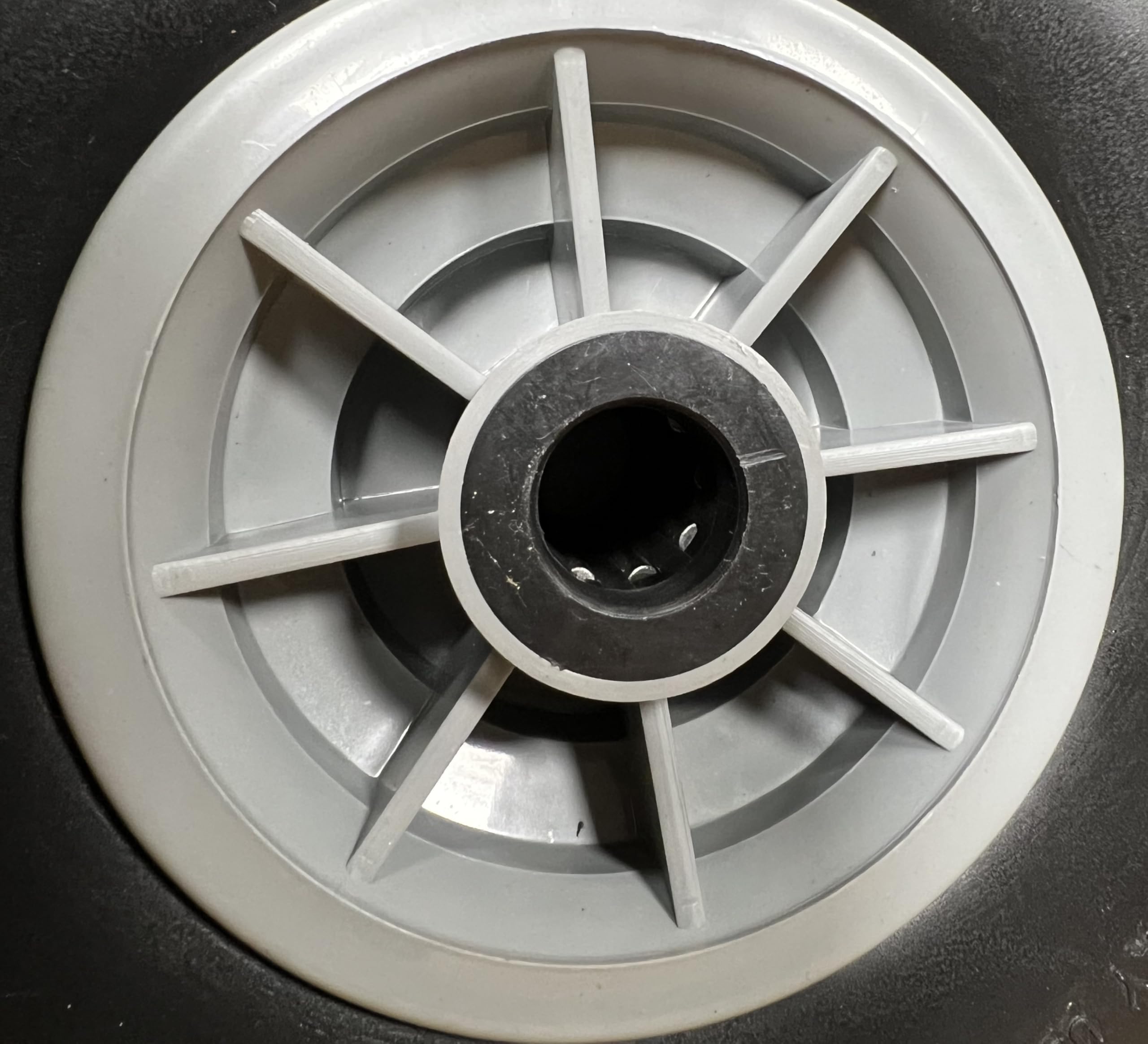 4X Sackkarrenrad Pannensicher VOLLGUMMIREIFEN Ø 260mm, Nabe Ø20×75mm, 3.00-4, für Sackkarren Bollerwagen, Rad Ersatzrad Reifen Räder für Sackkarre Bollerwagenrad Sackkarrenräder, Schwarz/Grau, PU