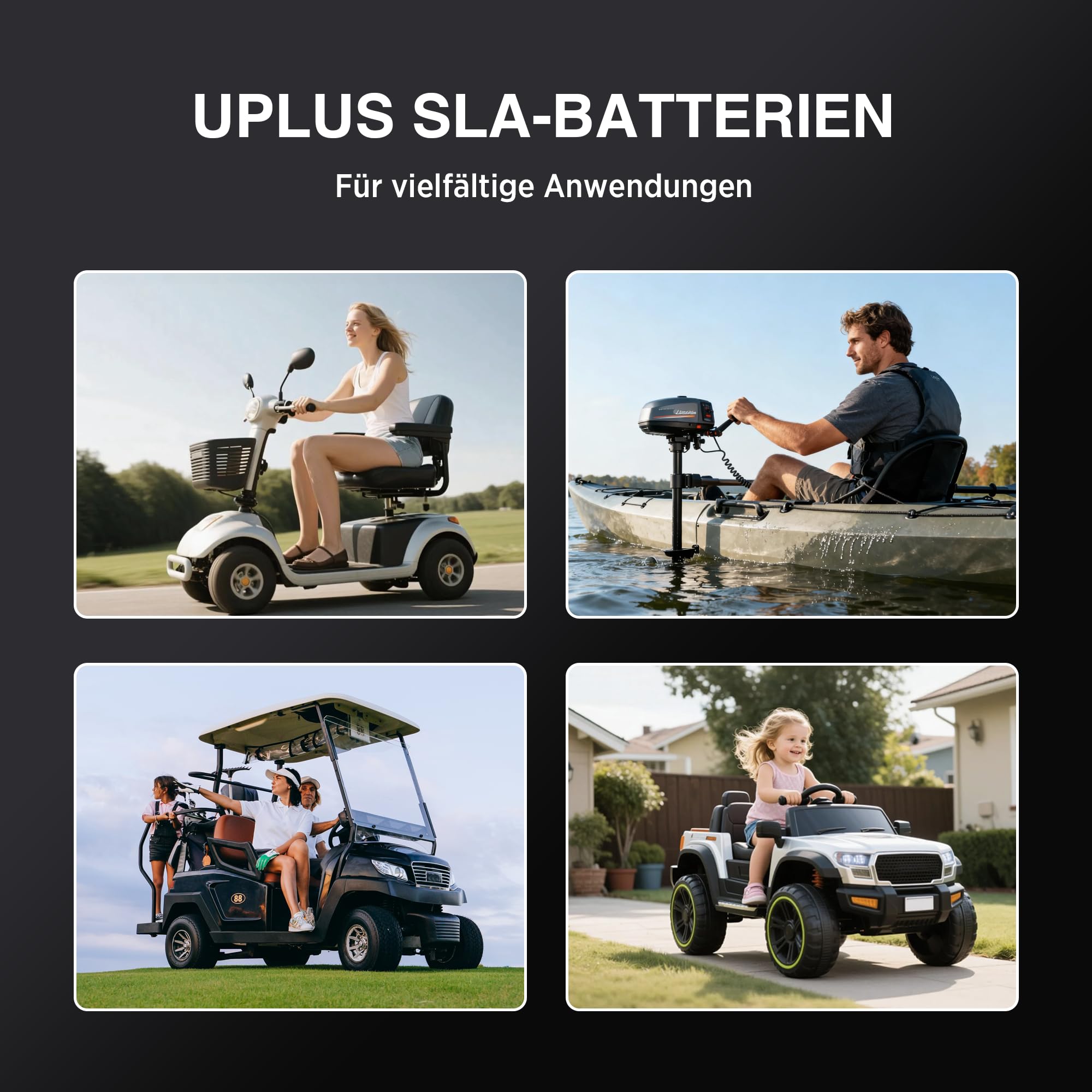 UPLUS UPN12-20 12V 20Ah AGM Batterie, wartungsfrei VRLA Akku