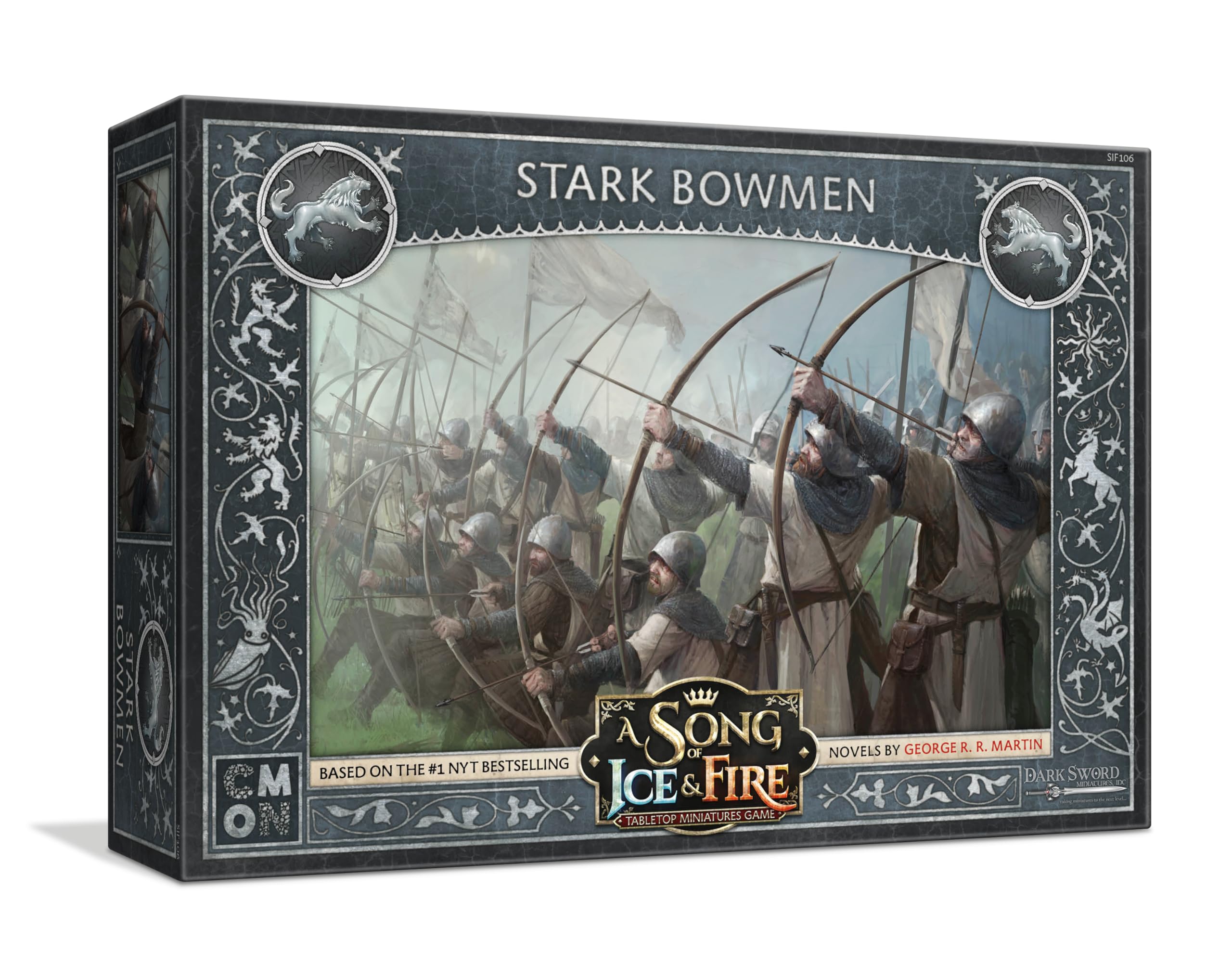 CMON A Song of Ice and Fire Tabletop Miniatures Game Stark Bowmen Unit Box - Deadly Archers of House Stark! Strategy Game for Adults, Ages 14+, 2+ Players, 45-60 Minute Playtime, Made by CMON