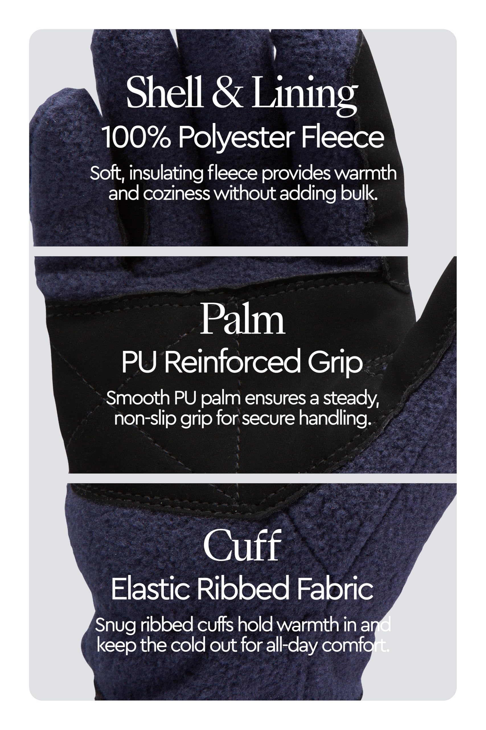 HORZE Kids Fleece Gloves