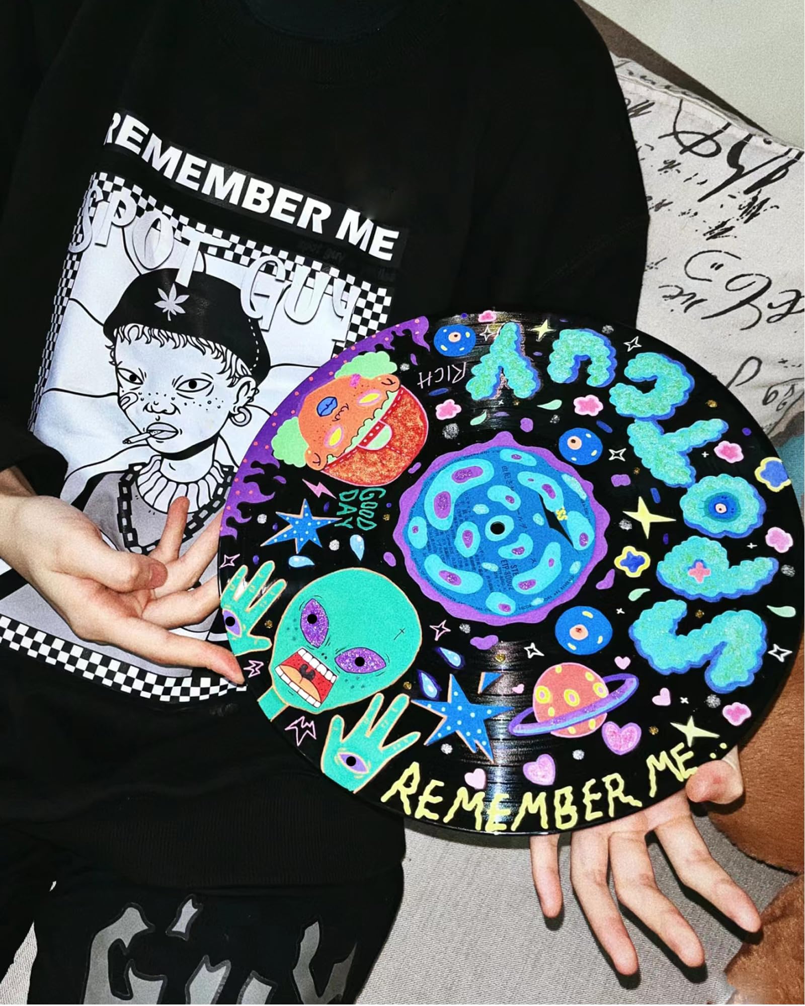 Facmogu 6er-Set Leere Vinyl-Schallplatten – 30 Cm Durchmesser, Aus Kunststoff, Für Retro-Wanddekoration & DIY-Projekte