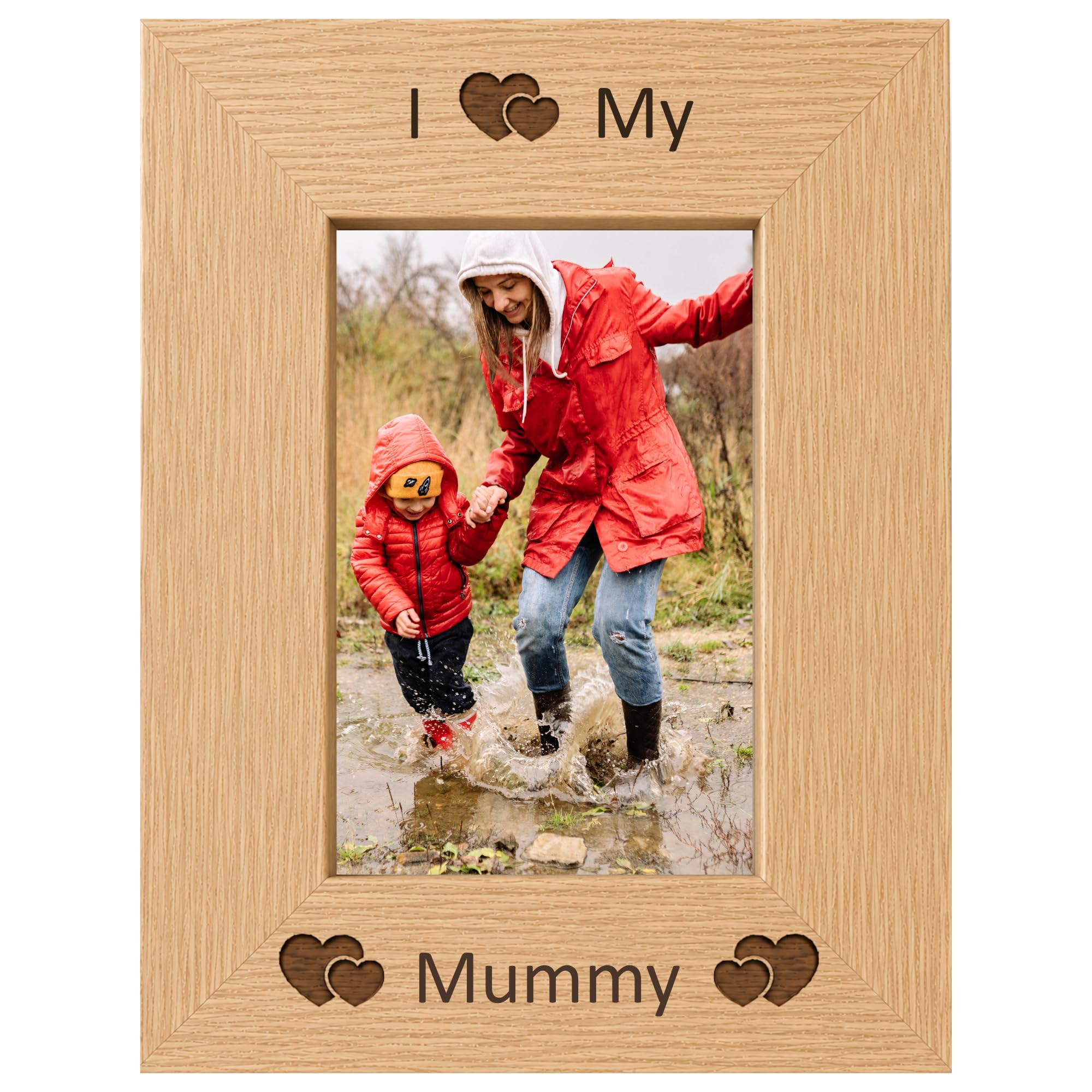 I Love My Mummy 6x4 Oak Effect Photo Picture Frame Keepsake Gift