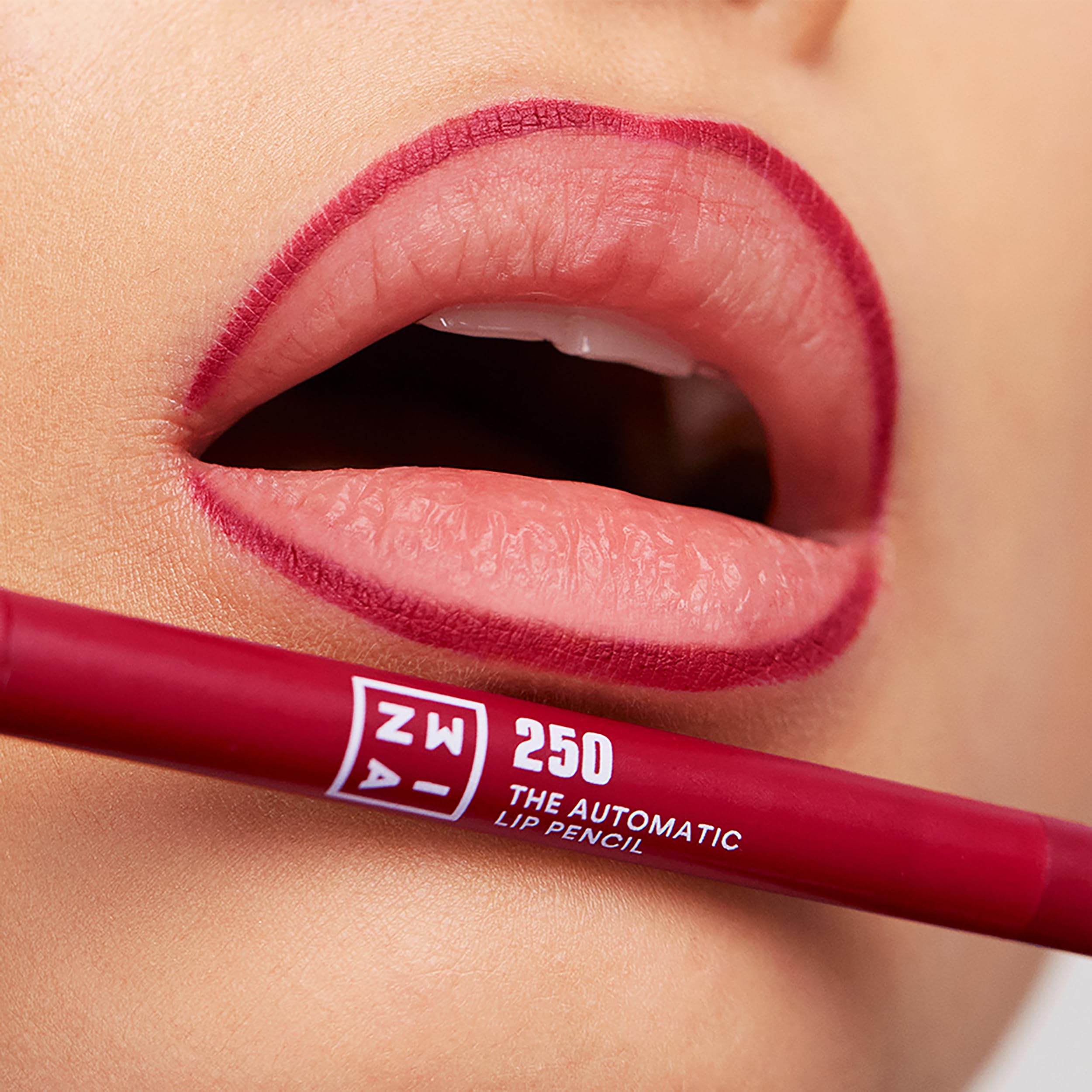 3INA MAKEUP - The Automatic Lip Pencil 250 - Dark pink red Lip Liner Built- In Sharpener - Waterproof Lip Liner - Image 2