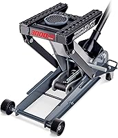 Vista 1 de Powerbuilt Gato de garaje de triple elevación de 3000 libras, vehículo resistente, camión, automóvil, motocicleta, elevación de transmisión