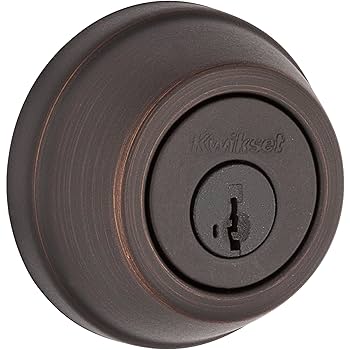 Kwikset 780 Deadbolt Lock, Venetian Bronze Round Exterior