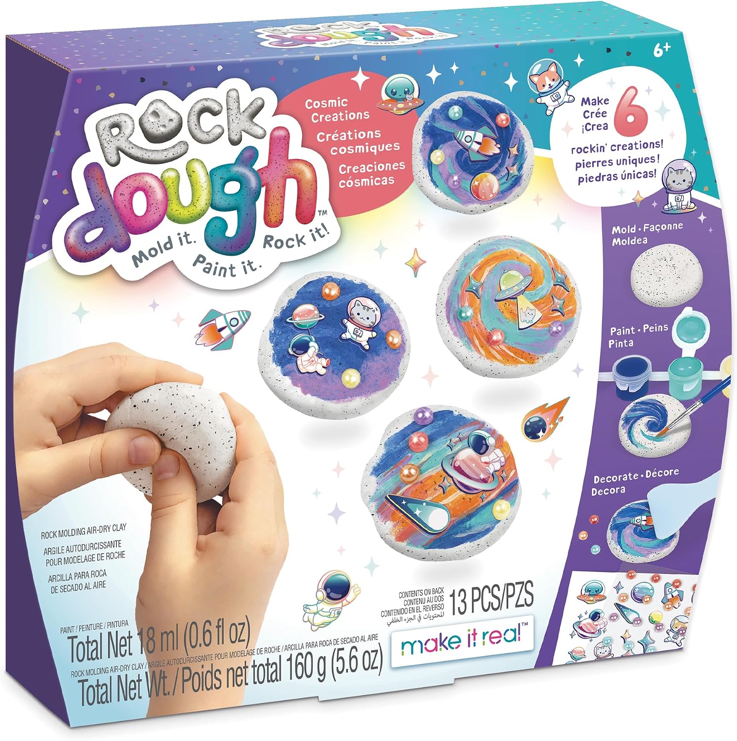 Make It Real Rock Dough Cosmic Creations Rock Molding Air-Dry Clay