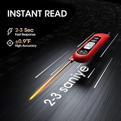 Miniatura 2 de DOQAUS Termómetro digital de carne, termómetro de lectura instantánea para alimentos, sonda de cocina con retroiluminación, sonda de temperatura de