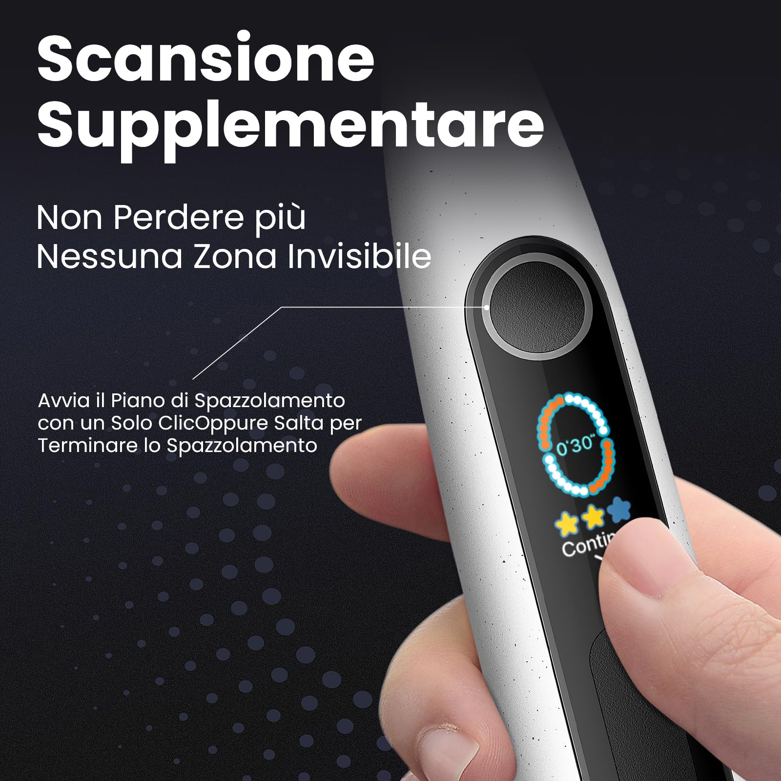 Lussuosa Aspirapolvere X10 Smart Sonic Grey 5 modalità carica rapida - Dettaglio