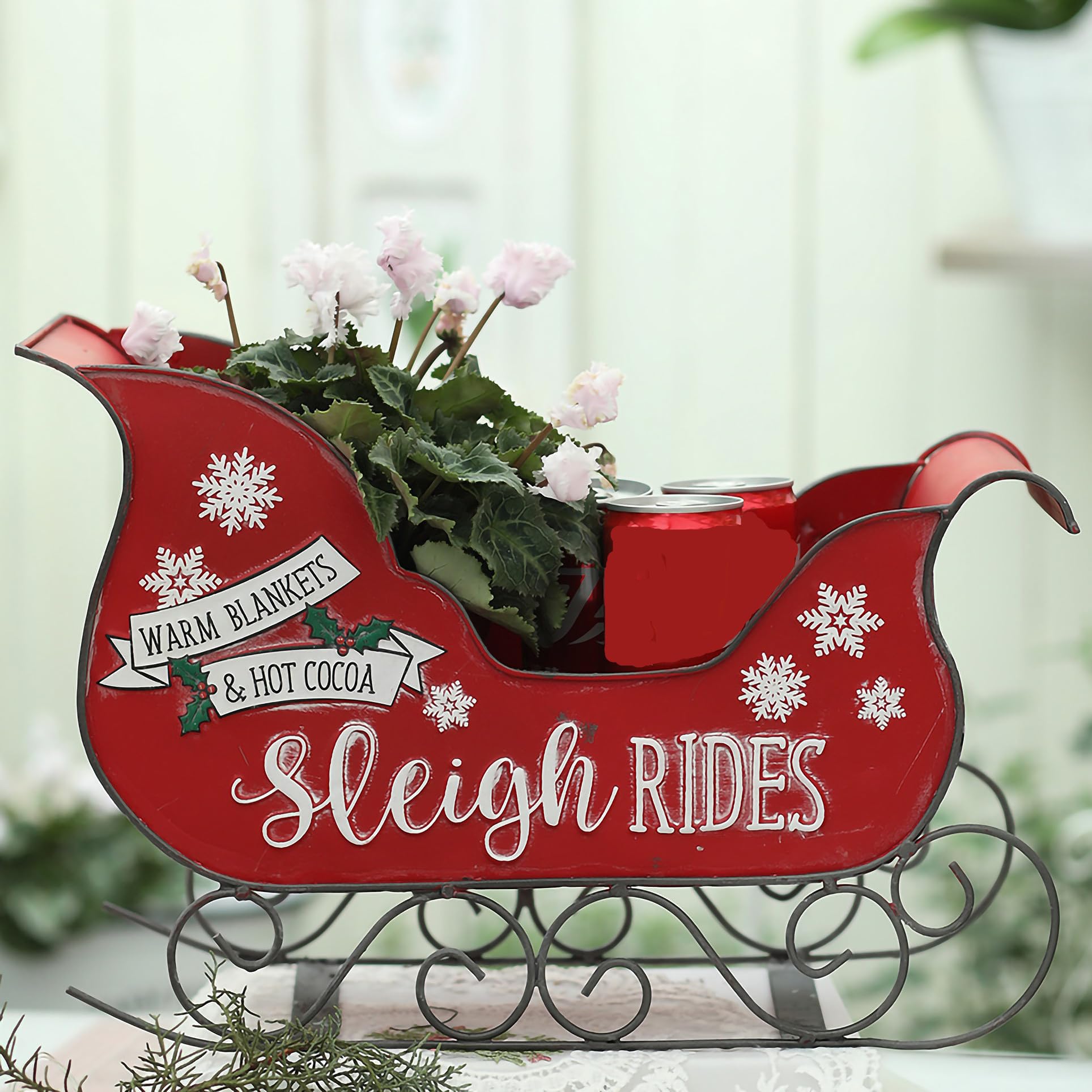 Amazon.co.jp: BIG FORTUNE メタルそり クリスマス 16インチ サンタ