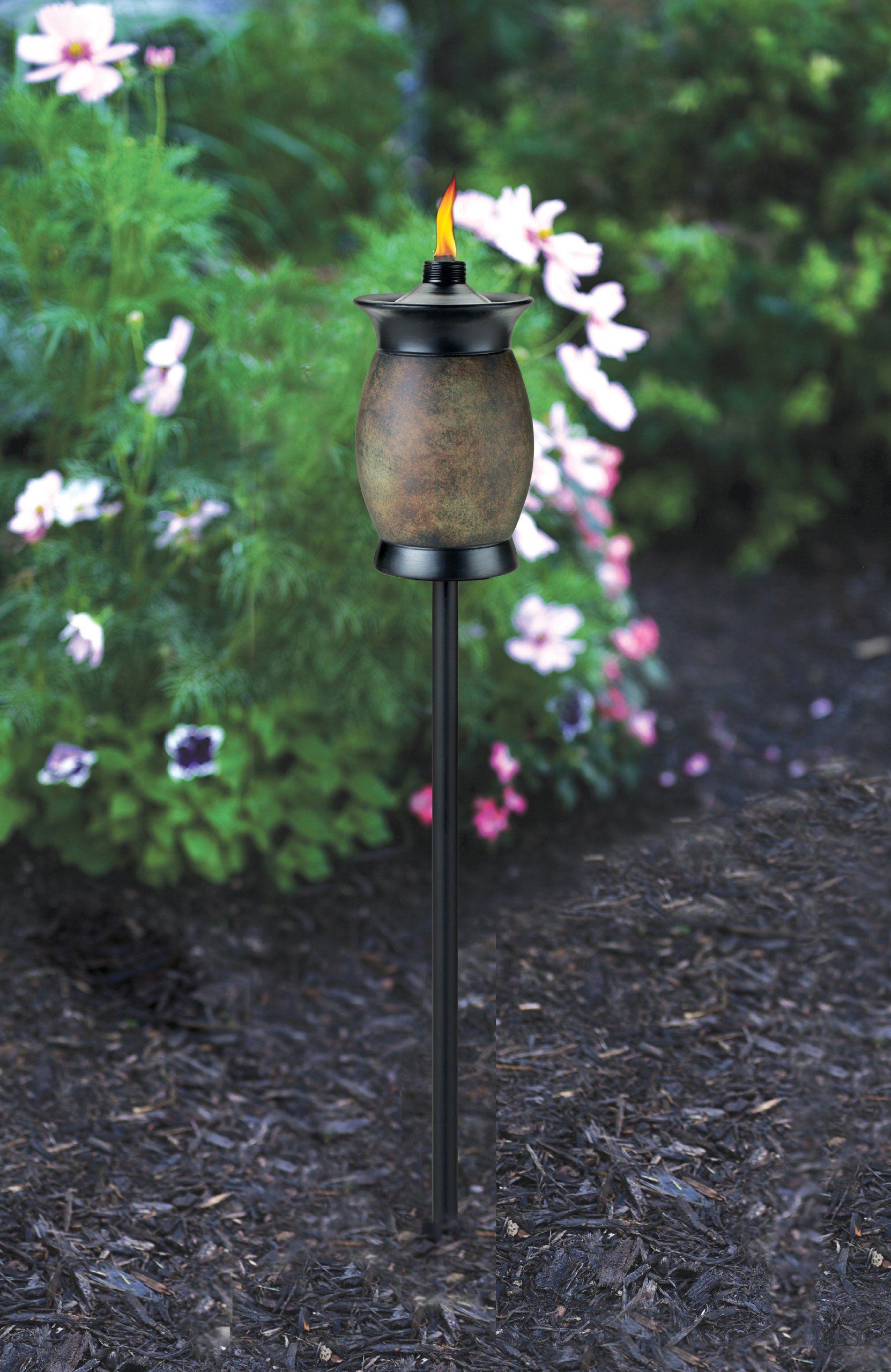 Weighted Tiki Torch Stands set of Four. 4 Stands only. Torches not