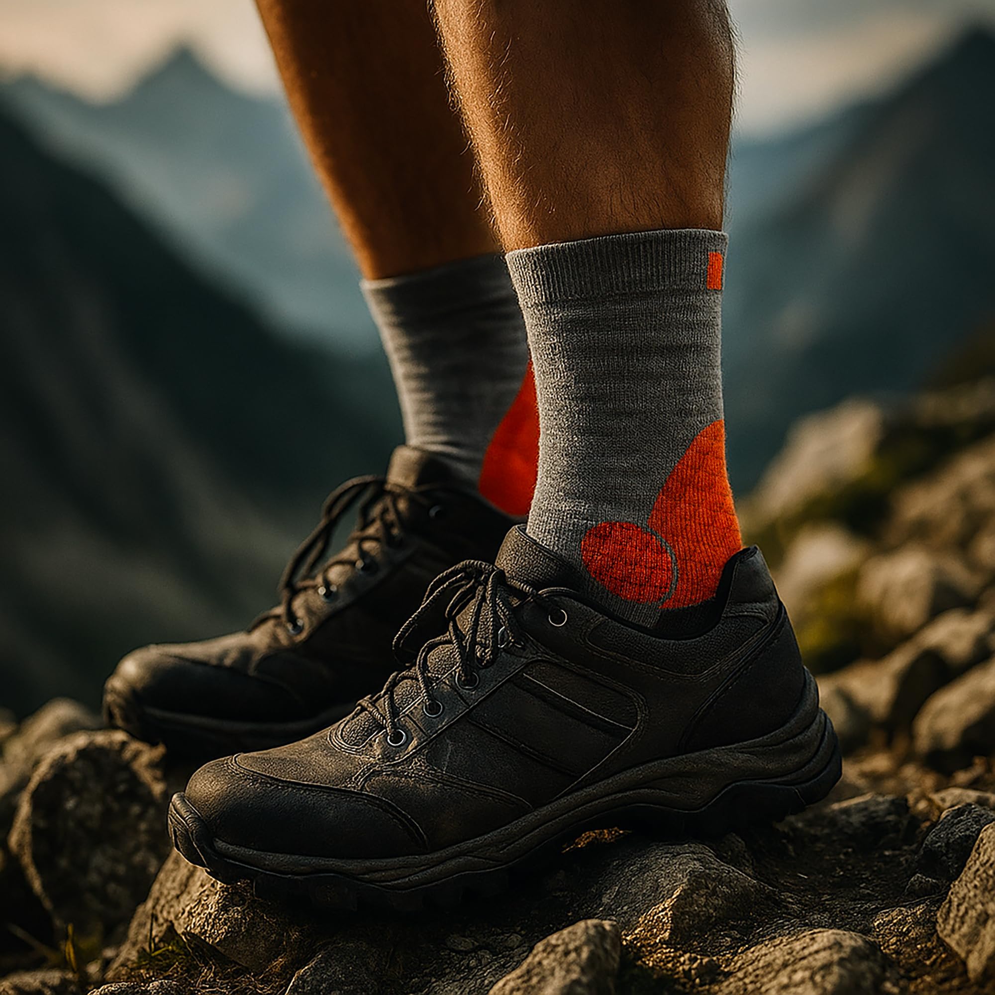 Kaiera Trek Mid – 3-pak technicznych skarpet trekkingowych z wełny merynosów, komfort na 4 pory roku, wzmocnione i wyprodukowane we Włoszech