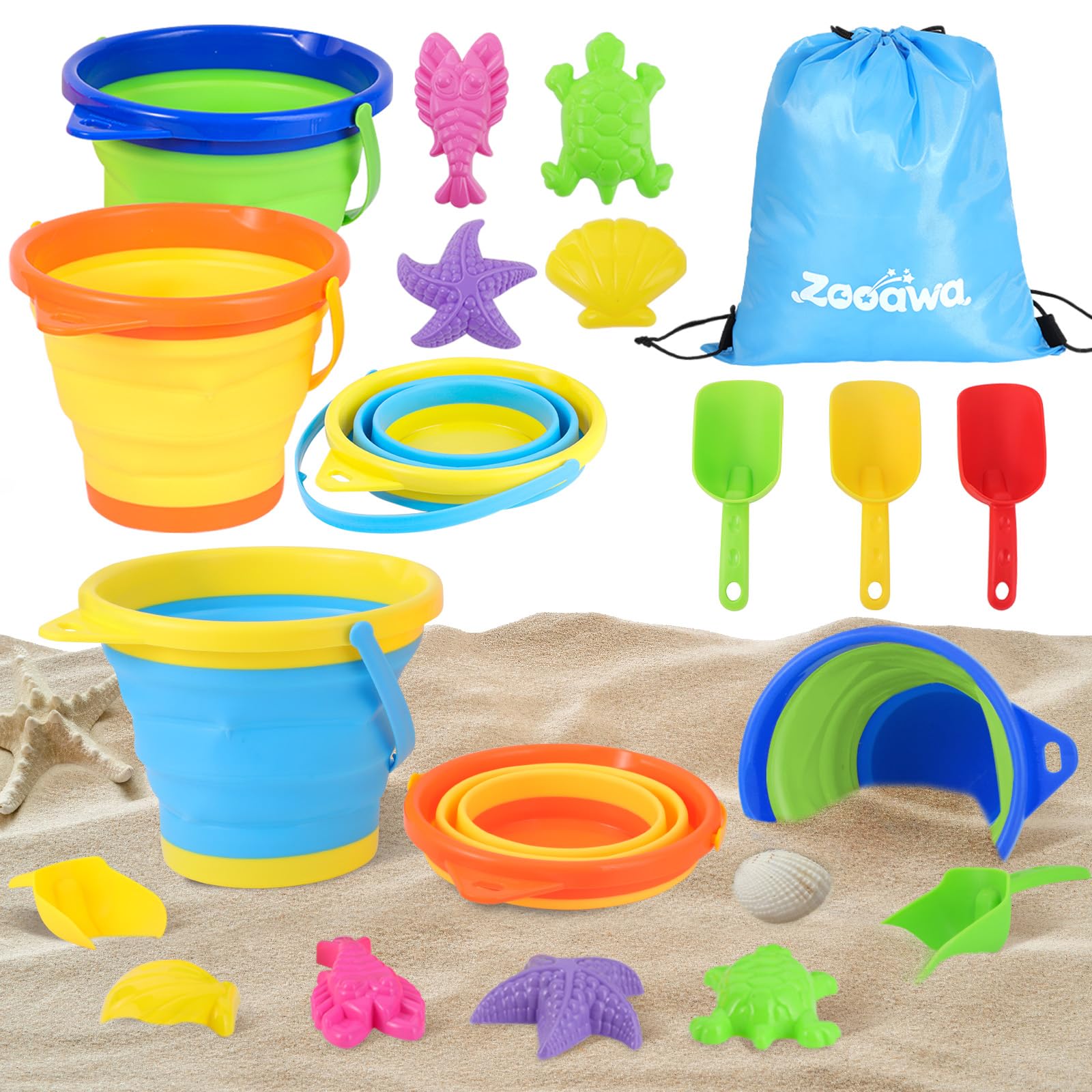 Zooawa Beach Toys Set for Kids
