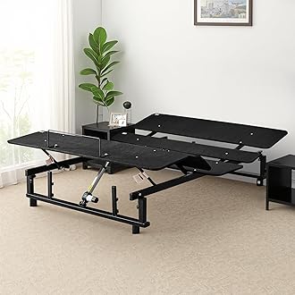 Adjustable Bed Frame King Size, Bed Base with Head and Foot Incline, Zero Gravity King Adjustable Bed Frame, Wireless Remote, Whisper Quiet Durable Motor