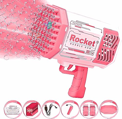 Bubble Machine 1000 Pistola de burbujas La mejor pistola de burbujas de Bazooka para niños, mesa de agua de bazooka para niños de 4 a 13 pistolas de