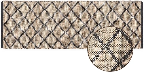 Vista 195 de REDEARTH · Alfombra redonda – Alfombra trenzada de yute natural de 6 pies – Alfombras de yute bohemio reversibles hechas a mano para dormitorio