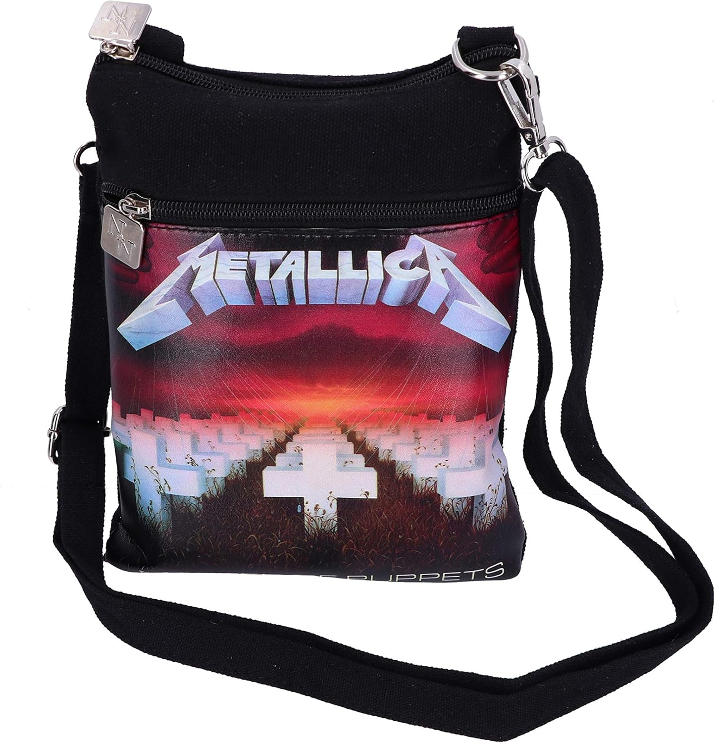 Nemesis Now Officially Licensed Metallica Master of Puppets Shoulder Bag, Metal, Black, 23cm