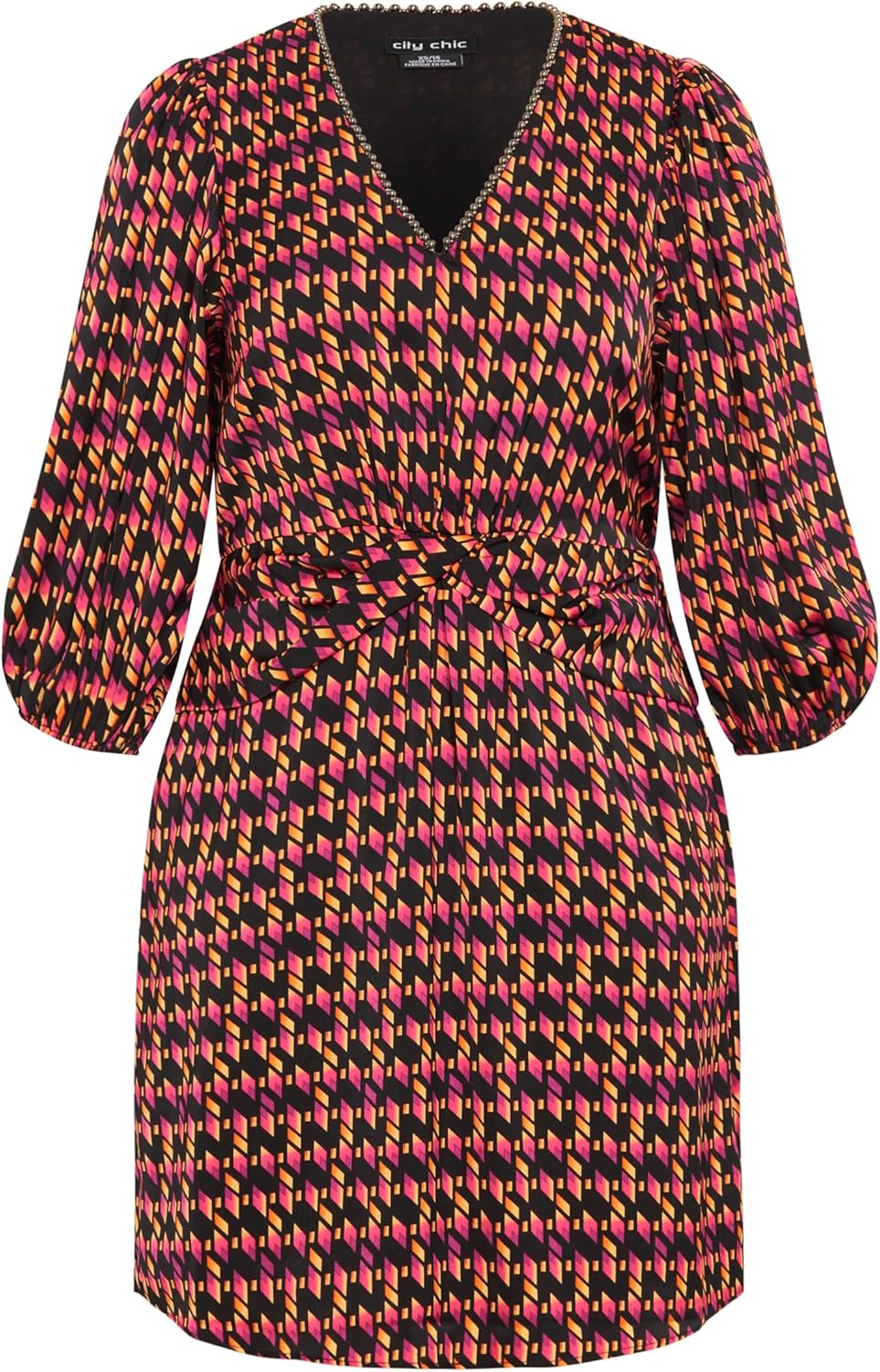 City Chic Womens Dress - Georgie Print - Image 3