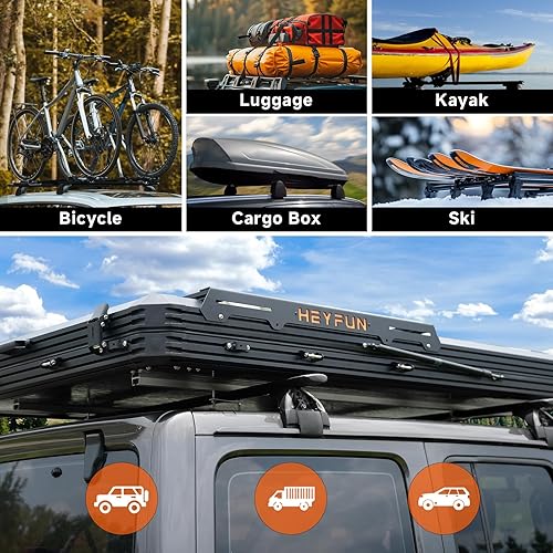 Miniatura 8 de Innovator Pro - Tienda de campaña elevada 3 en 1 con ventana Skyview, moscas de lluvia regulares y de TPU, salida USB, portaequipajes y tira LED de