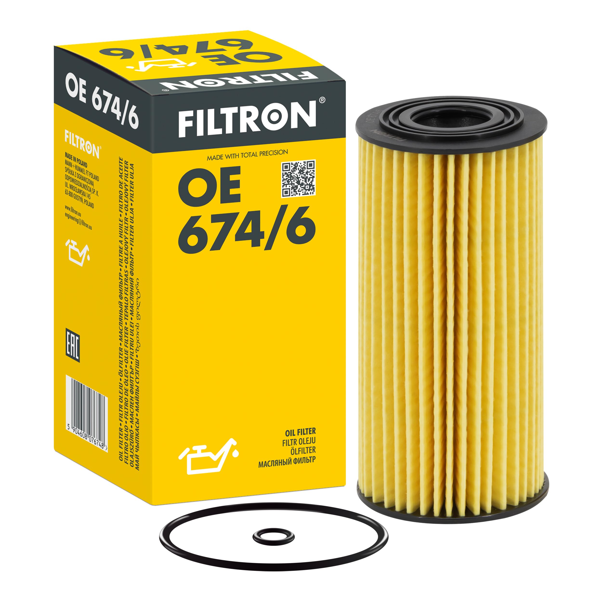 OIL FILTER OE 674/6 FOR HYUNDAI ix35/SUV GRAND/SANTA/FE TUCSON/IX35/III  KIA