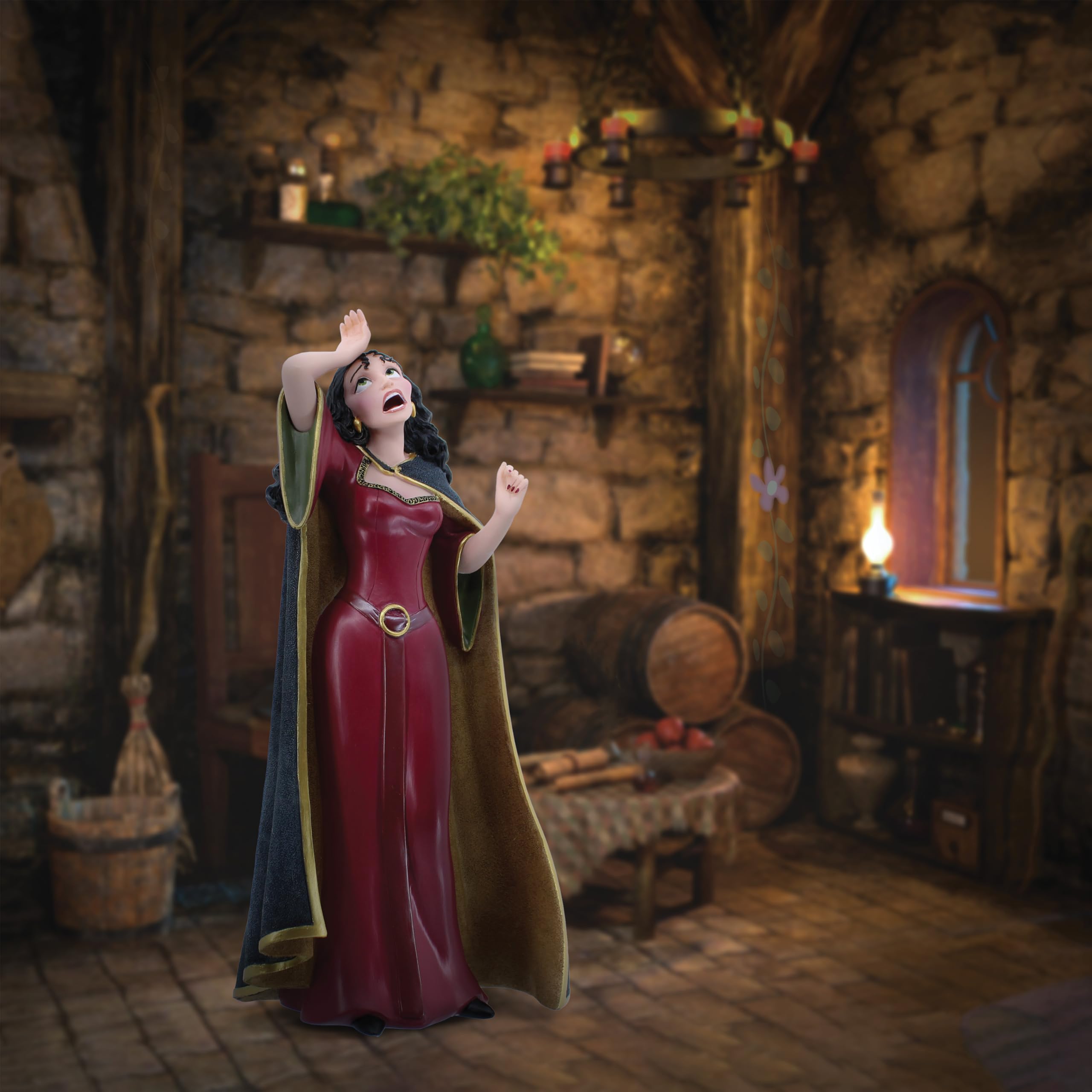 Disney Showcase Mother Gothel Statuetta, Dipinta a Mano, Enesco