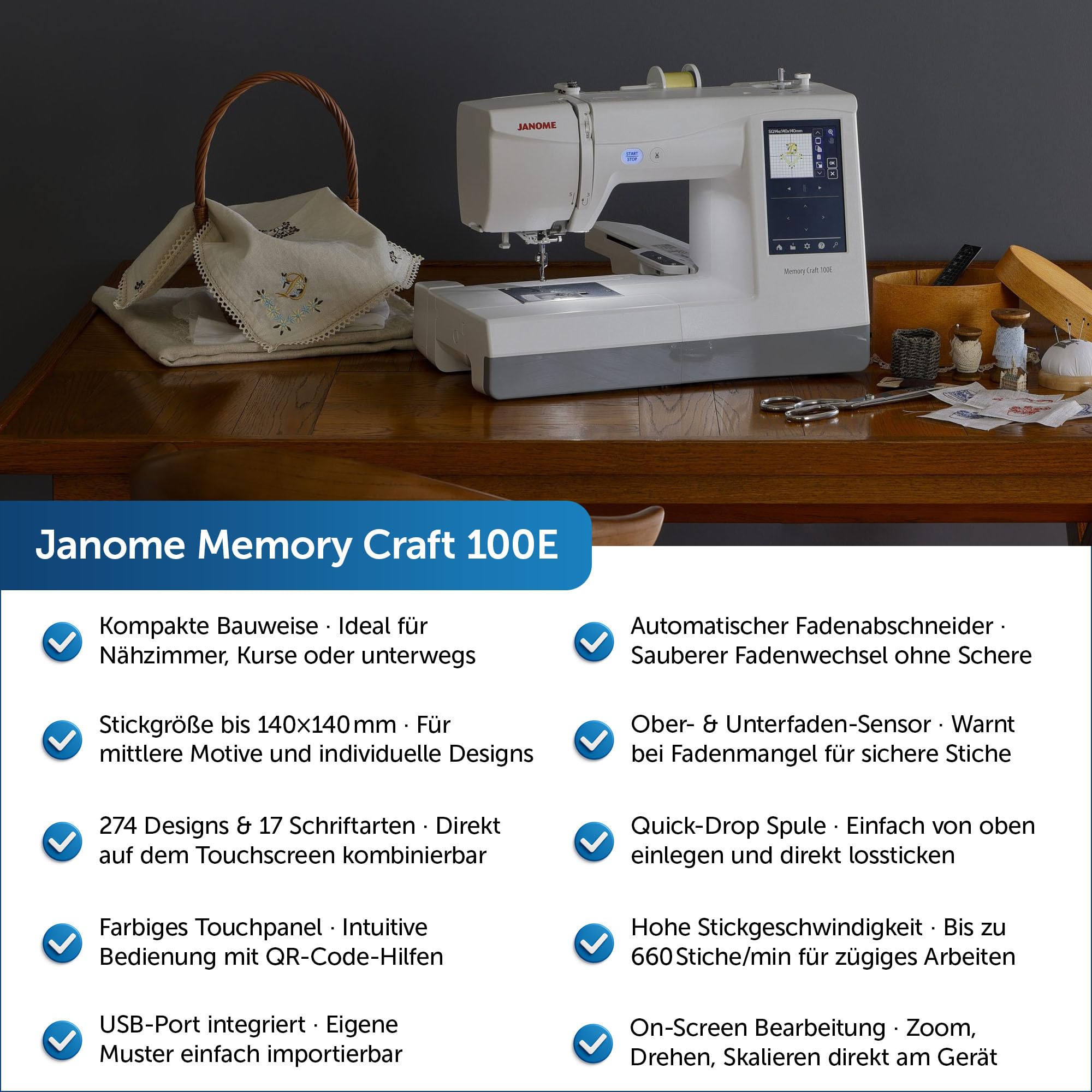 Janome Memory Craft 100E