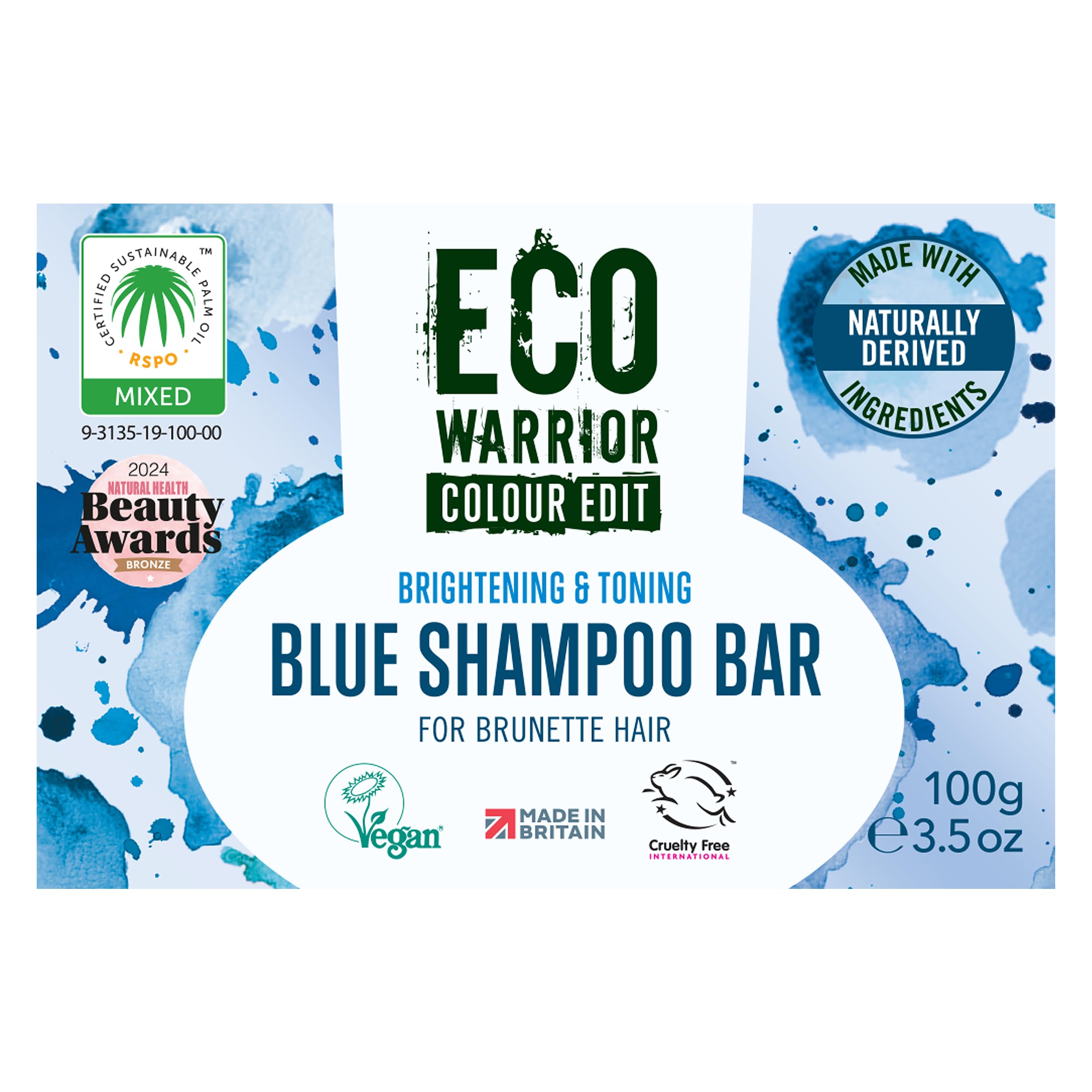 Little Soap Company Eco Warrior Blue Shampoo Bar 100g - 2 Pack