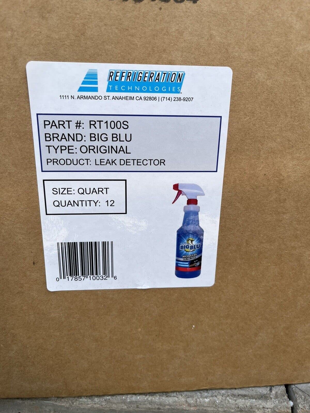 RT100S Big Blu Micro Leak Detector 1 Qt